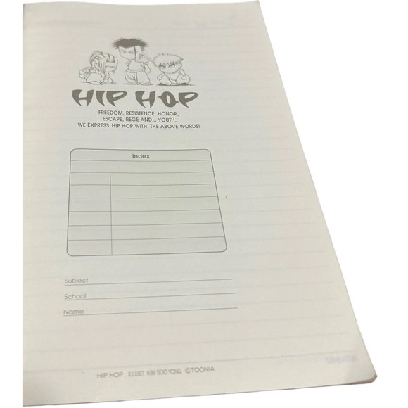 Paper NOTEBOOK TOONIA (MADE IN KOREA) Hip Hop ILLUSTRATIONS BY KIM SOO YONG - Picture 5 of 10
